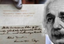 Historia e shënimit të Albert Ajnshtajn lënë si bashkish, që u vlerësua sa një thesar