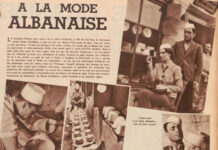 Revista belge (1938) / Plisi i bardhë shqiptar në modë falë dasmës mbretërore