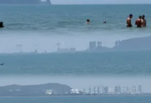 Fenomen i çuditshëm në Gjirin e Lalzit, një qytet shfaqet në horizont, pamjet bëhen virale (VIDEO)