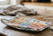 Pse njerëzit i mbështjellin paratë me letër alumini?